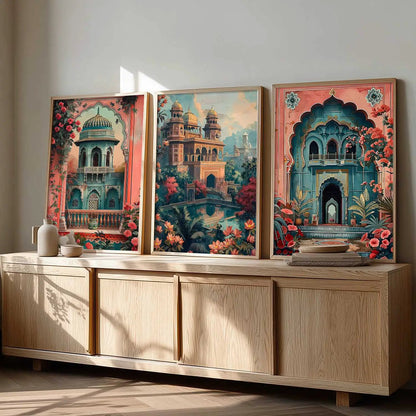 Traditional  Wall  Art  Paintings for Living Room - Wall Poster With frames
