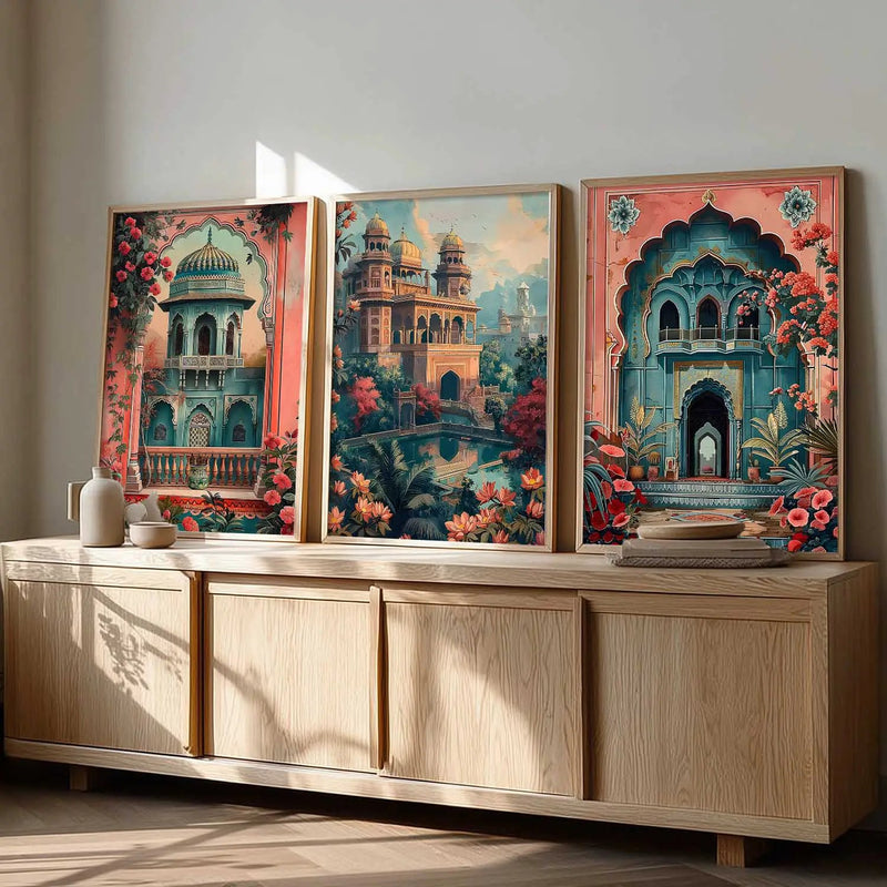 Traditional  Wall  Art  Paintings for Living Room - Wall Poster With frames