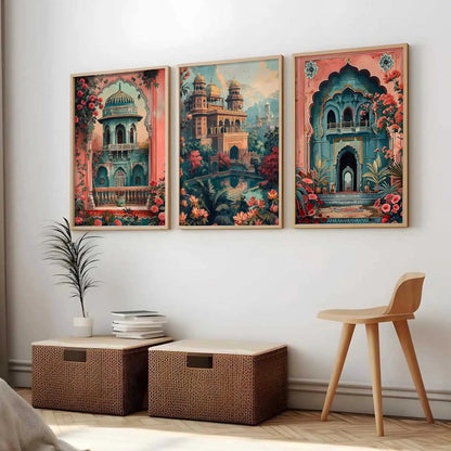 Traditional  Wall  Art  Paintings for Living Room - Wall Poster With frames