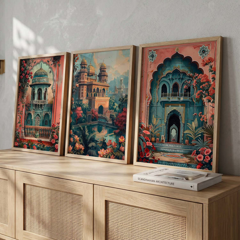 Traditional  Wall  Art  Paintings for Living Room - Wall Poster With frames