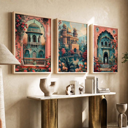 Traditional  Wall  Art  Paintings for Living Room - Wall Poster With frames