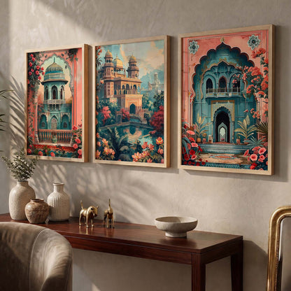 Traditional  Wall  Art  Paintings for Living Room - Wall Poster With frames
