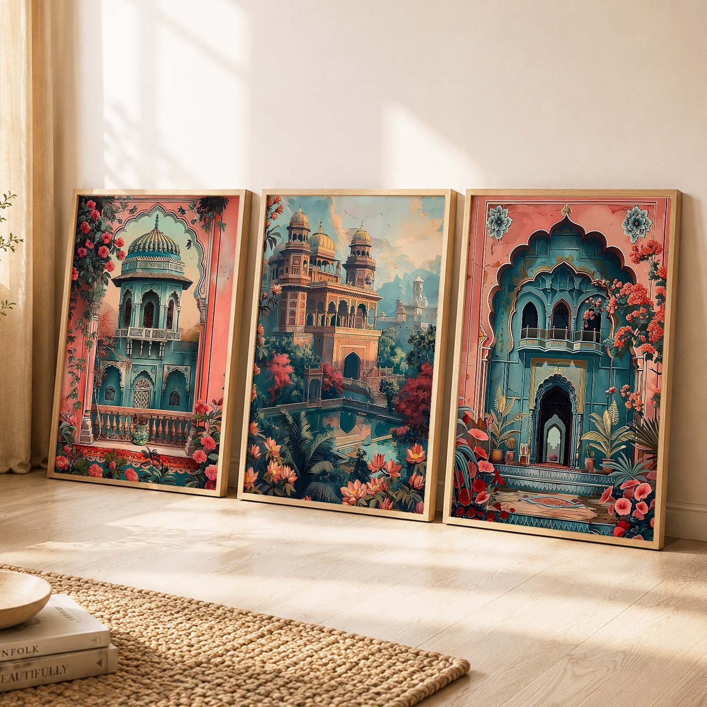 Traditional  Wall  Art  Paintings for Living Room - Wall Poster With frames