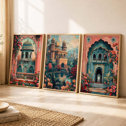 Traditional  Wall  Art  Paintings for Living Room - Wall Poster With frames