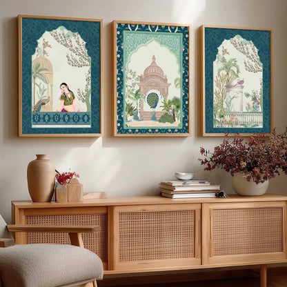 Traditional  Wall Art Paintings for Living Room - Wall Poster With frames