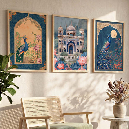 Traditional   Wall  Art  Paintings for Living Room - Wall Poster With frames