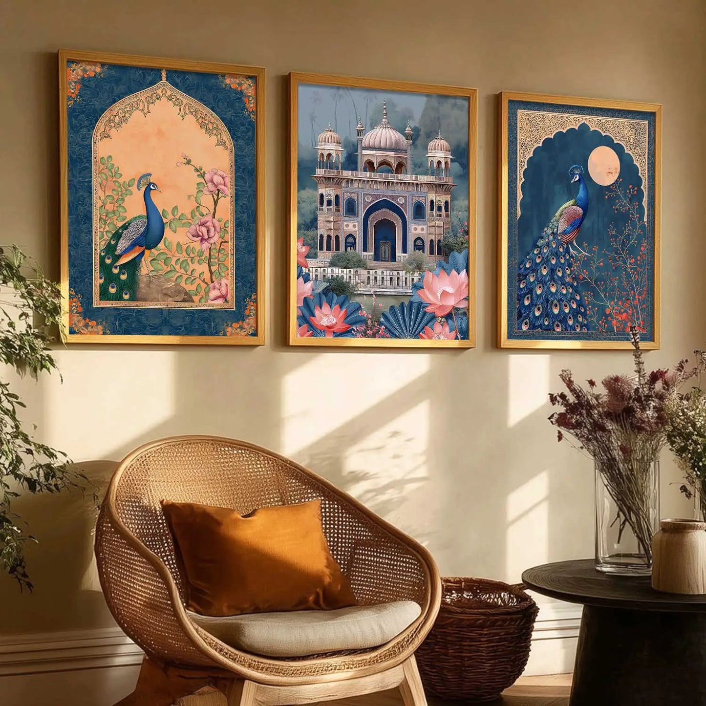 Traditional   Wall  Art  Paintings for Living Room - Wall Poster With frames