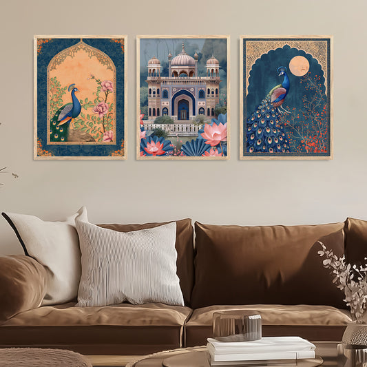 Traditional   Wall  Art  Paintings for Living Room - Wall Poster With frames