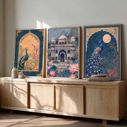 Traditional   Wall  Art  Paintings for Living Room - Wall Poster With frames