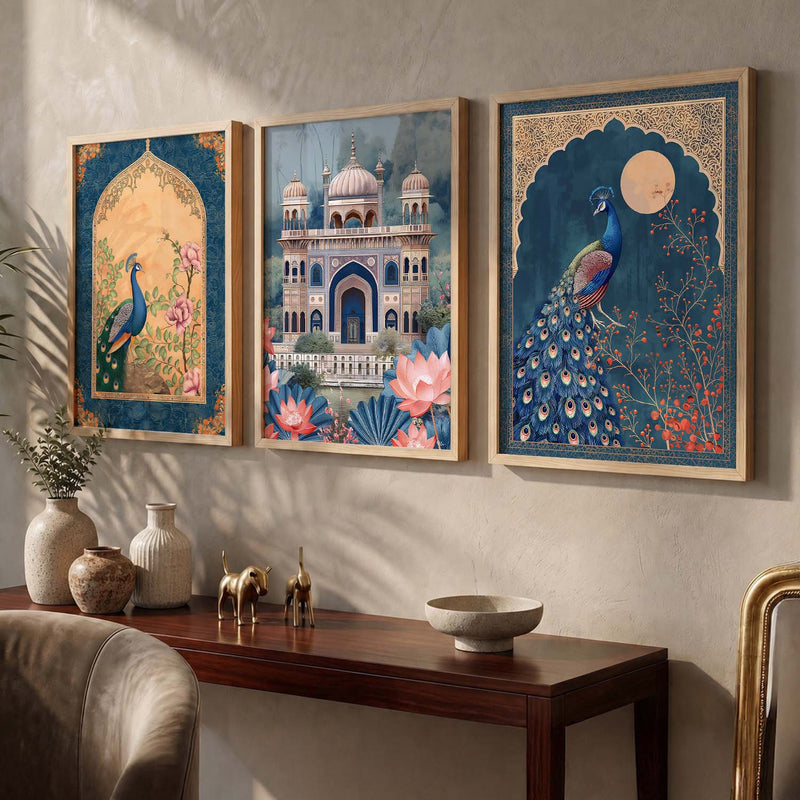 Traditional   Wall  Art  Paintings for Living Room - Wall Poster With frames