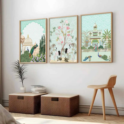Traditional   Wall  Art  Paintings for Living Room - Wall Poster With frames