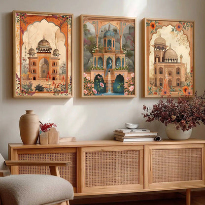 Traditional  Wall  Art  Paintings for Living Room - Wall Poster With frames