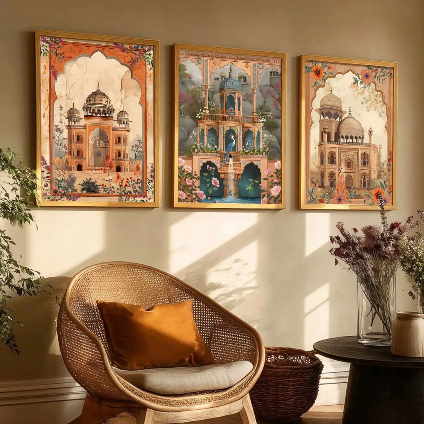 Traditional  Wall  Art  Paintings for Living Room - Wall Poster With frames