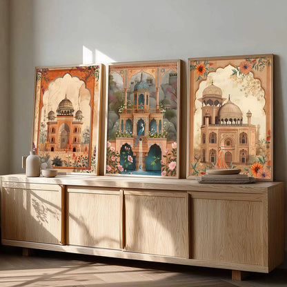 Traditional  Wall  Art  Paintings for Living Room - Wall Poster With frames