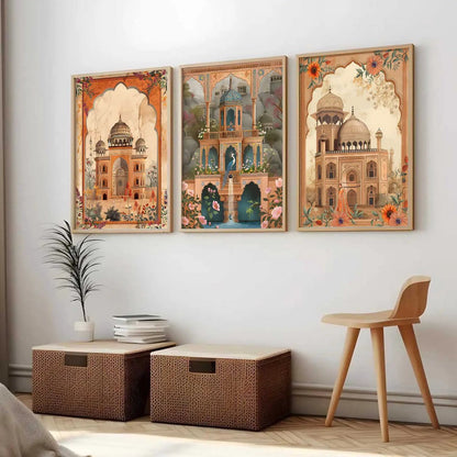Traditional  Wall  Art  Paintings for Living Room - Wall Poster With frames