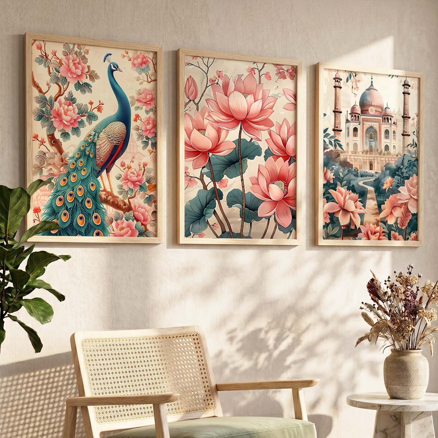 Traditional  Wall  Art Paintings for Living Room - Wall Poster With frames