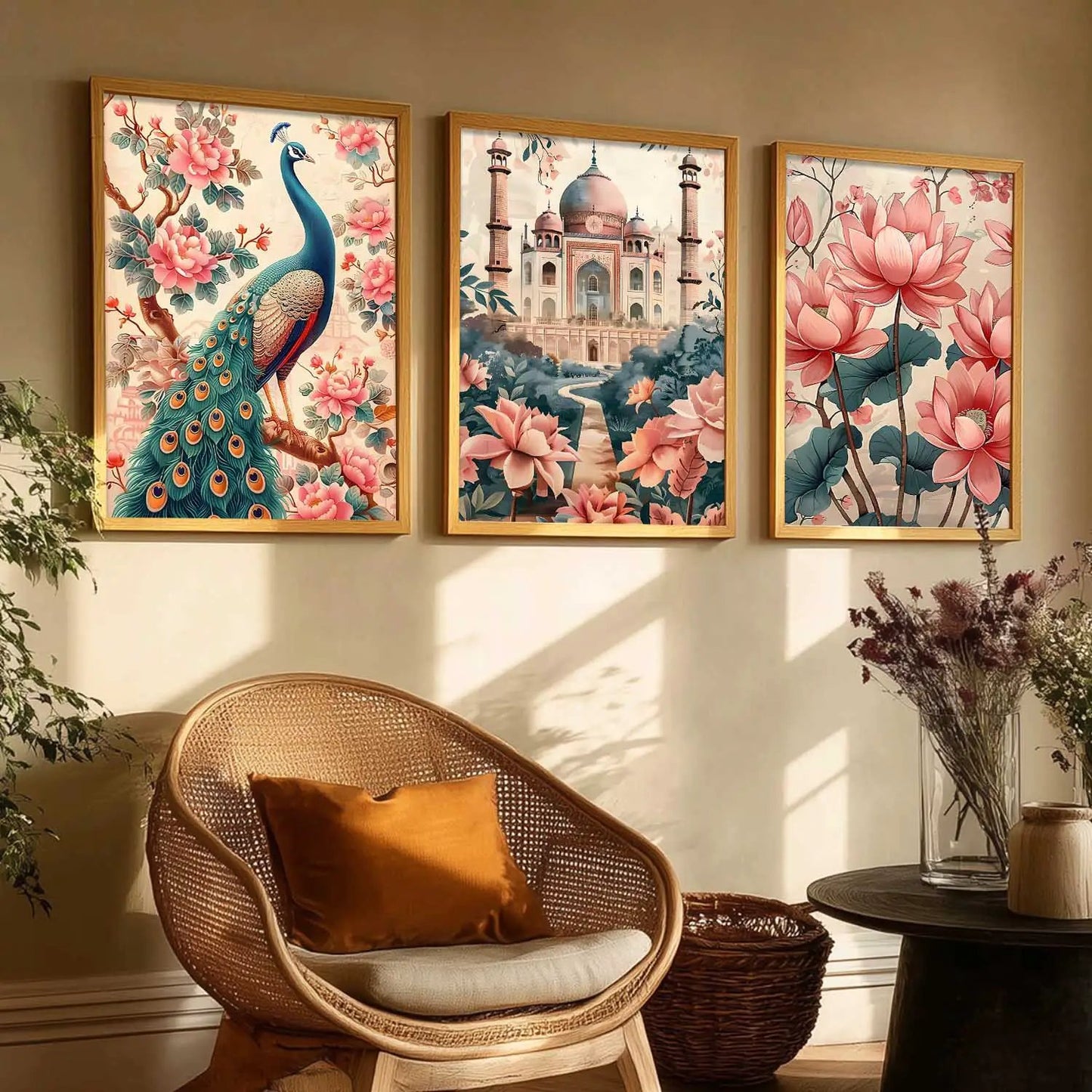 Traditional  Wall  Art Paintings for Living Room - Wall Poster With frames