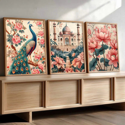 Traditional  Wall  Art Paintings for Living Room - Wall Poster With frames
