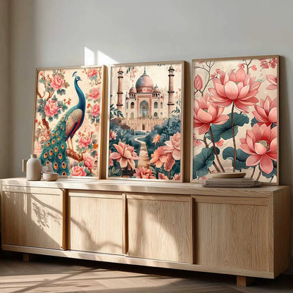 Traditional  Wall  Art Paintings for Living Room - Wall Poster With frames
