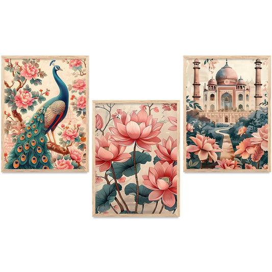 Traditional  Wall  Art Paintings for Living Room - Wall Poster With frames