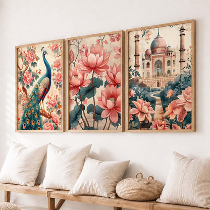 Traditional  Wall  Art Paintings for Living Room - Wall Poster With frames