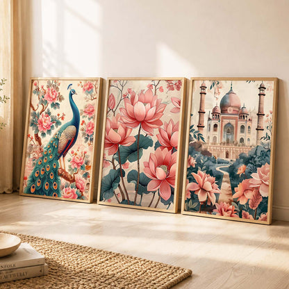 Traditional  Wall  Art Paintings for Living Room - Wall Poster With frames