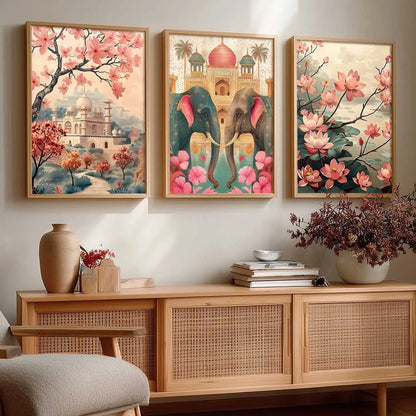 Traditional  Wall Art Paintings for Living Room - Wall Poster With frames
