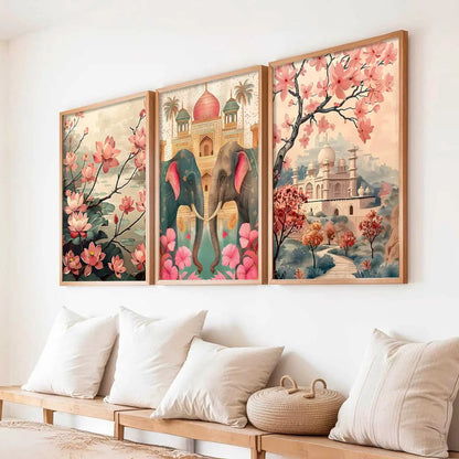 Traditional  Wall Art Paintings for Living Room - Wall Poster With frames