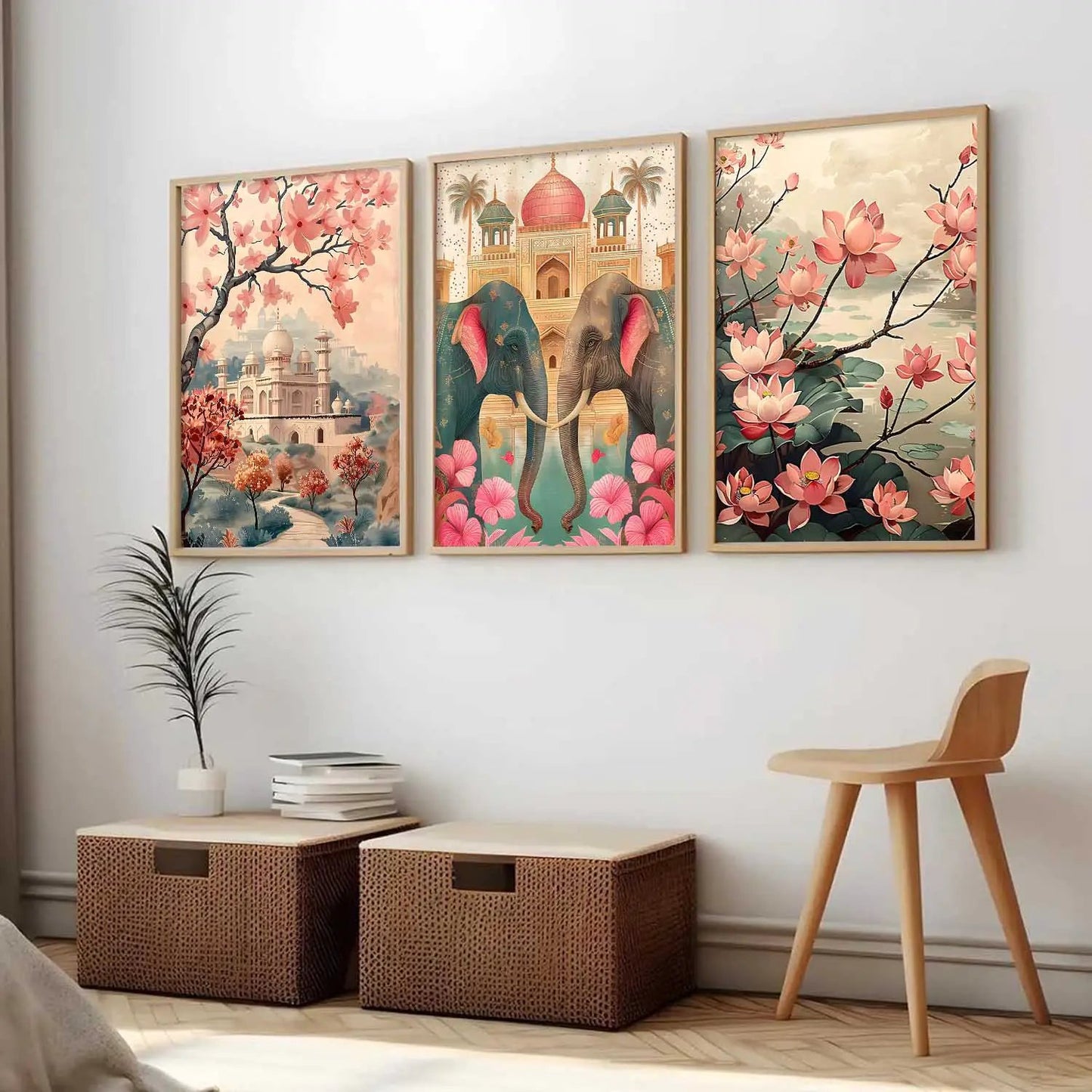 Traditional  Wall Art Paintings for Living Room - Wall Poster With frames