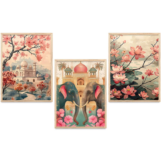 Traditional  Wall Art Paintings for Living Room - Wall Poster With frames