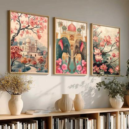 Traditional  Wall Art Paintings for Living Room - Wall Poster With frames