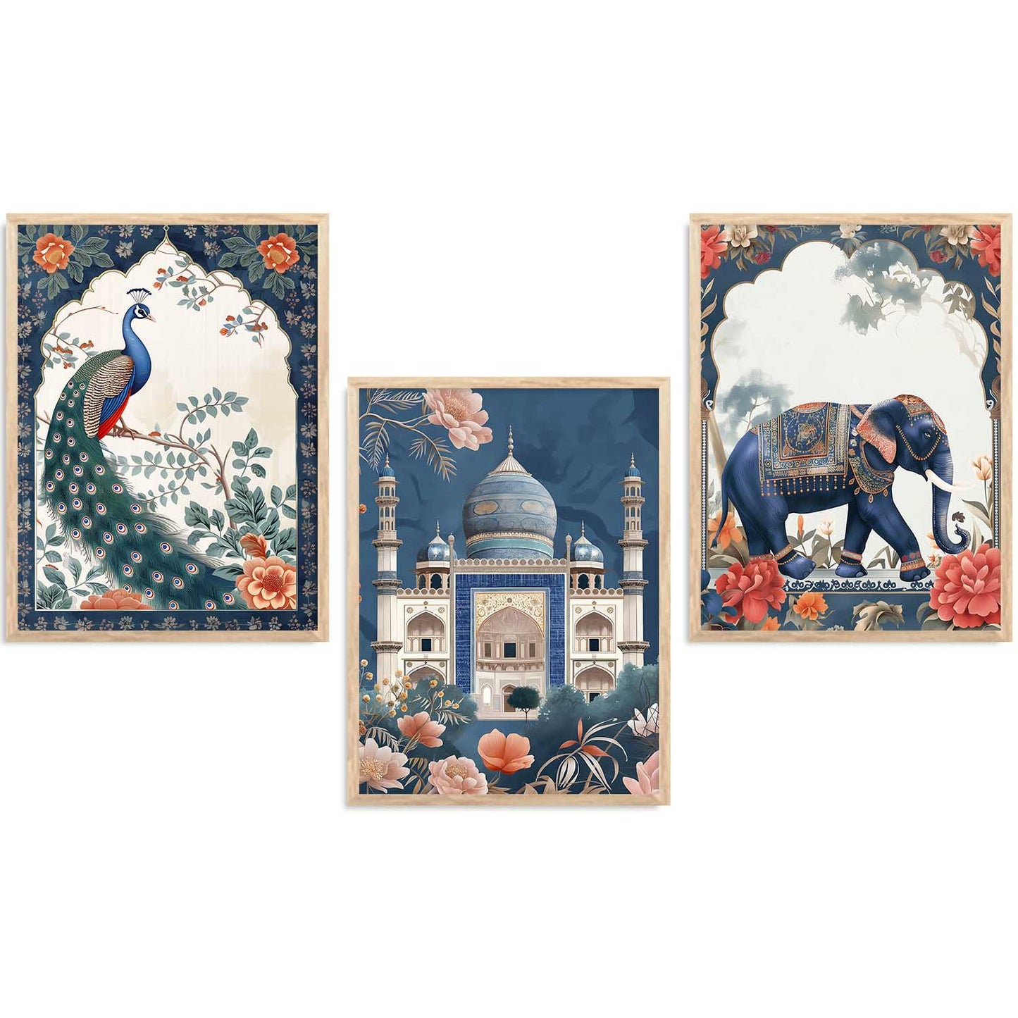 Madhubani    Wall  Art  Paintings for Living Room - Wall Poster With frames