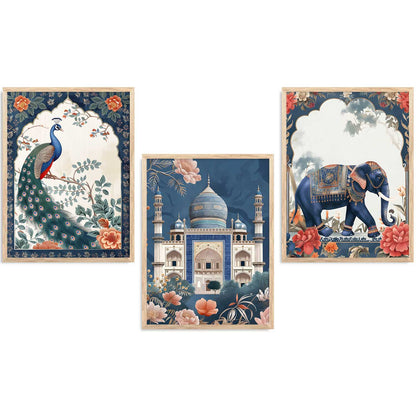 Madhubani    Wall  Art  Paintings for Living Room - Wall Poster With frames