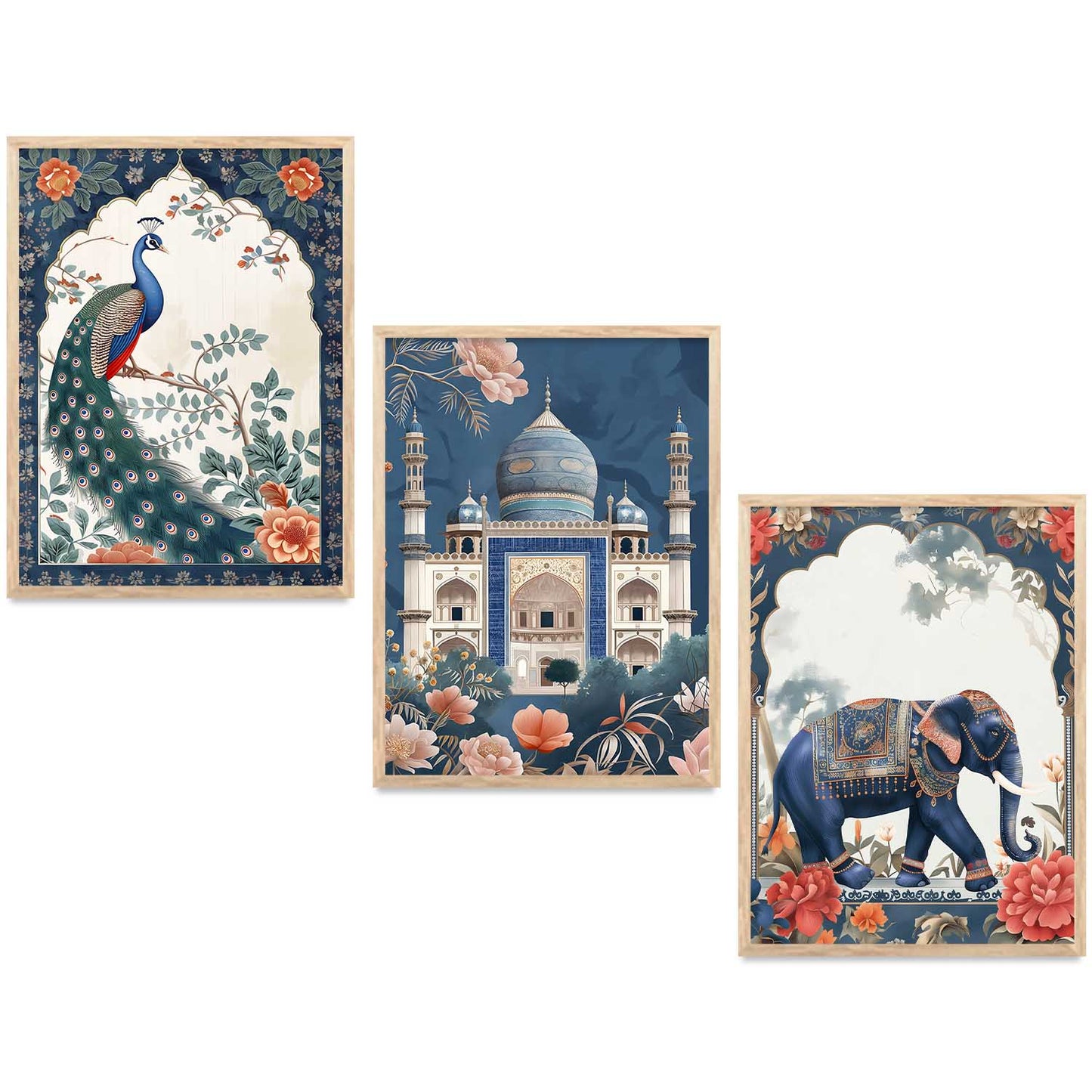 Madhubani    Wall  Art  Paintings for Living Room - Wall Poster With frames