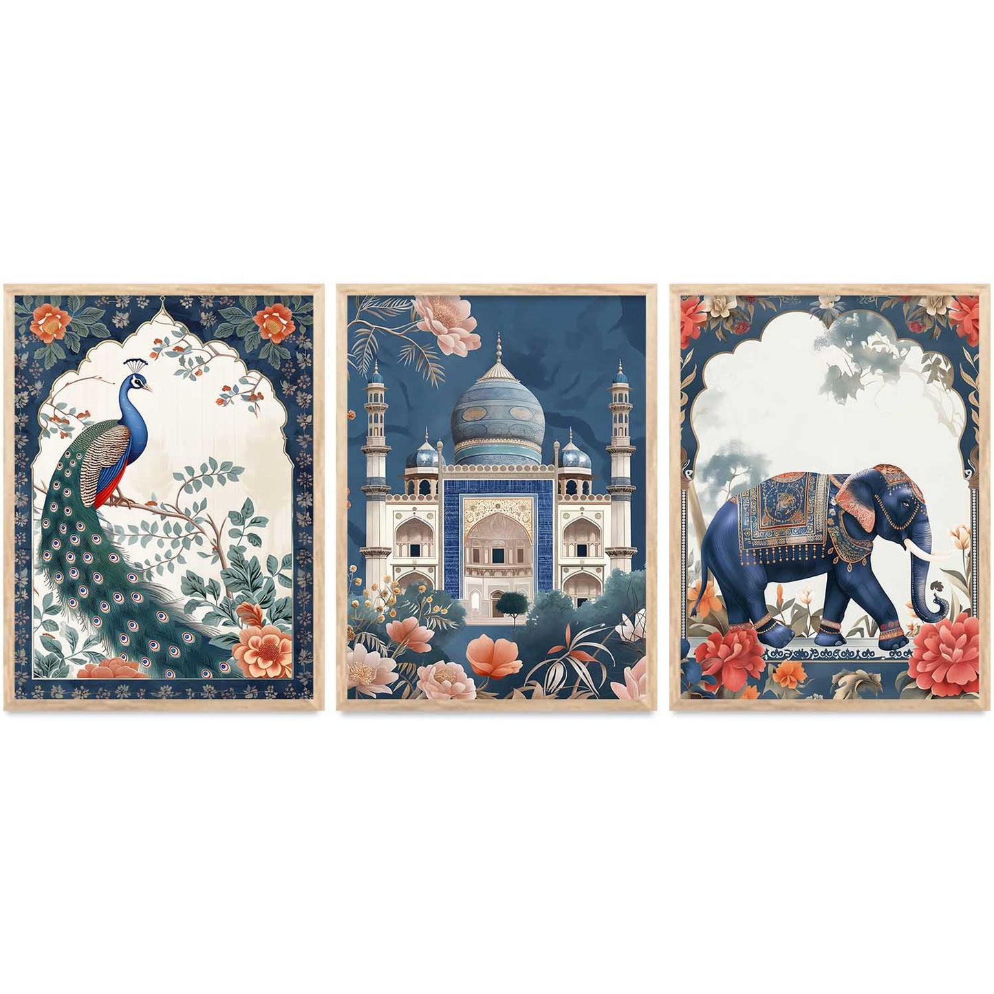 Madhubani    Wall  Art  Paintings for Living Room - Wall Poster With frames