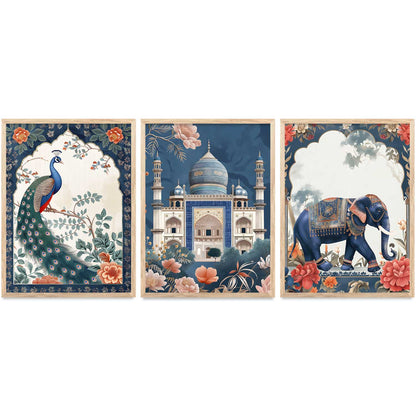 Madhubani    Wall  Art  Paintings for Living Room - Wall Poster With frames