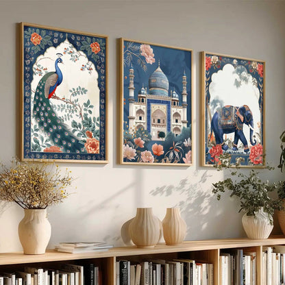 Madhubani    Wall  Art  Paintings for Living Room - Wall Poster With frames