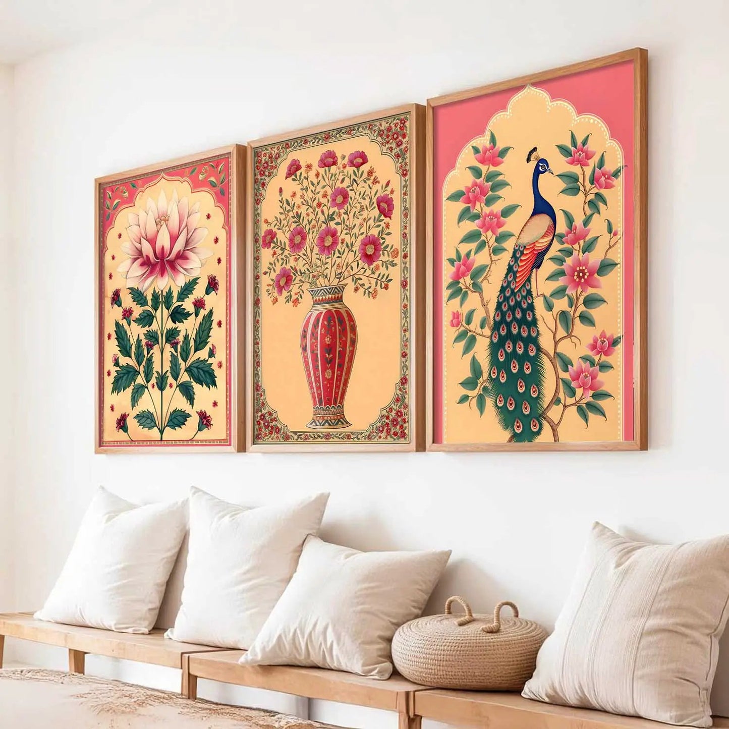 Floral   Wall  Art  Paintings for Living Room - Wall Poster With frames