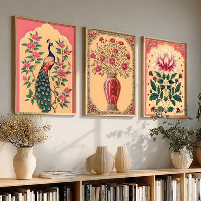 Floral   Wall  Art  Paintings for Living Room - Wall Poster With frames