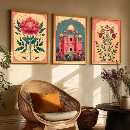 Floral   Wall   Art  Paintings for Living Room - Wall Poster With frames