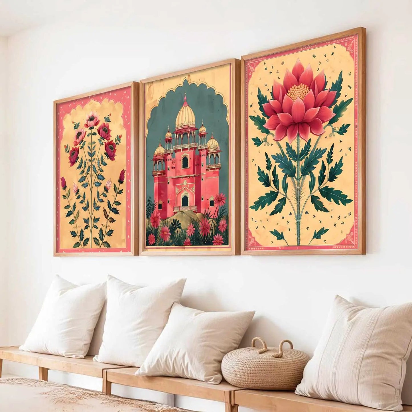 Floral   Wall   Art  Paintings for Living Room - Wall Poster With frames