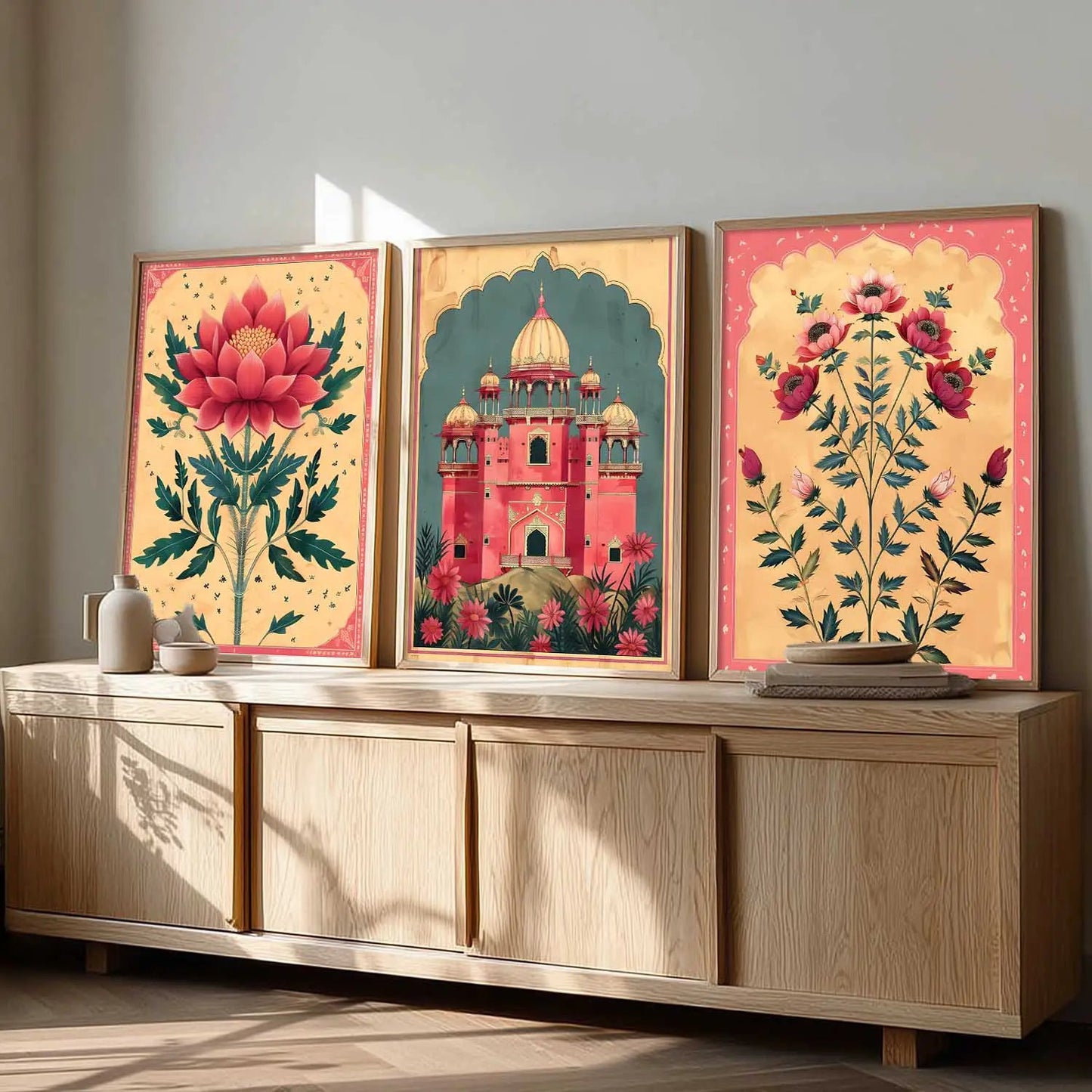 Floral   Wall   Art  Paintings for Living Room - Wall Poster With frames