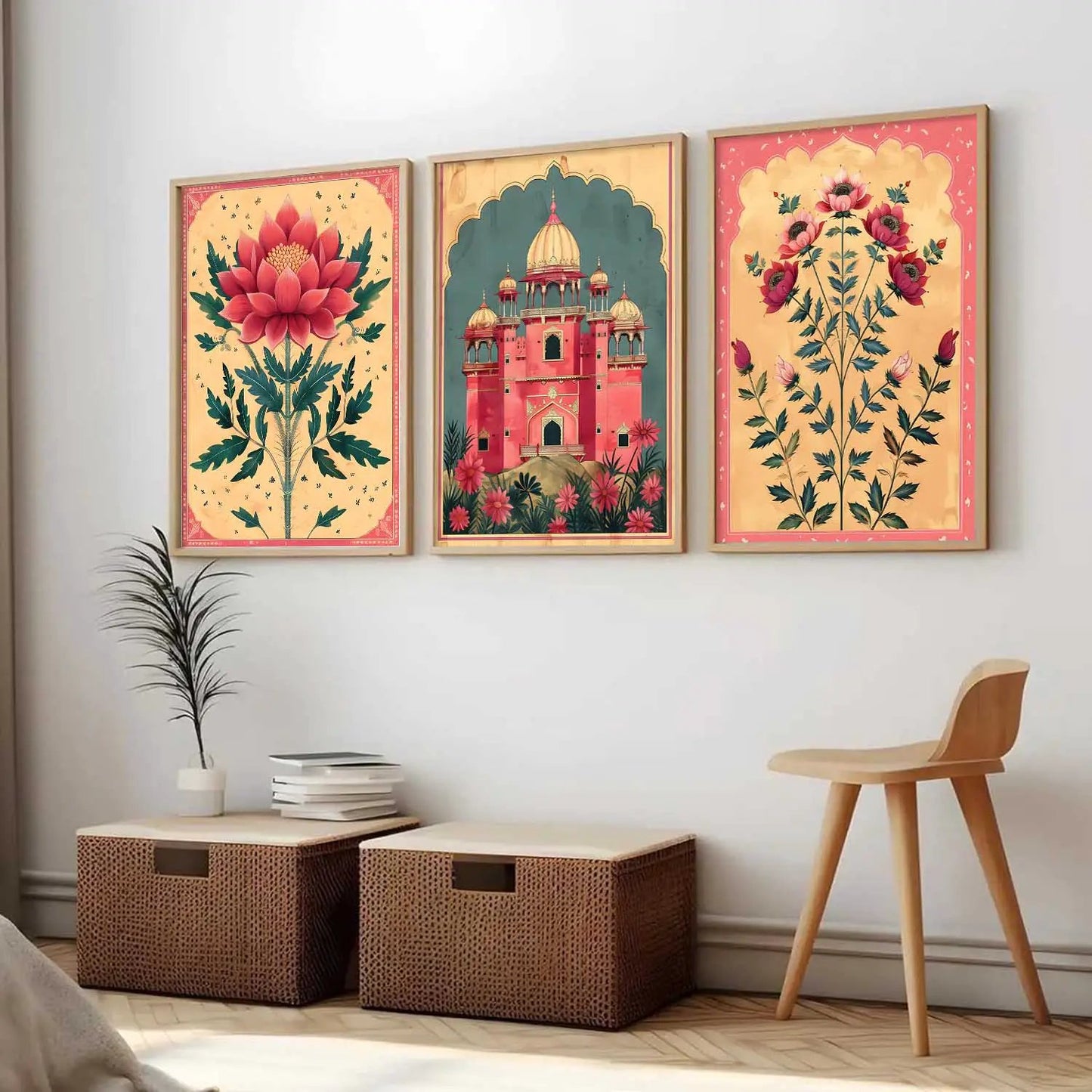 Floral   Wall   Art  Paintings for Living Room - Wall Poster With frames