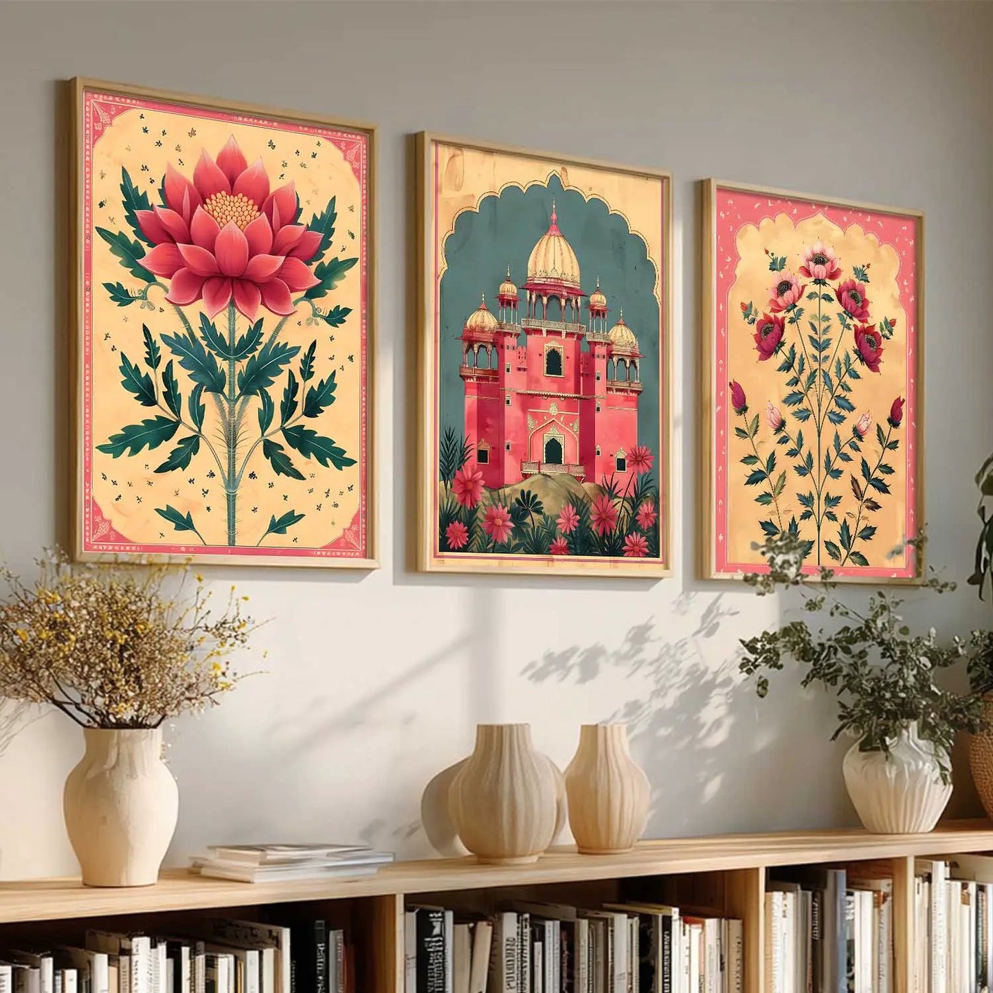 Floral   Wall   Art  Paintings for Living Room - Wall Poster With frames