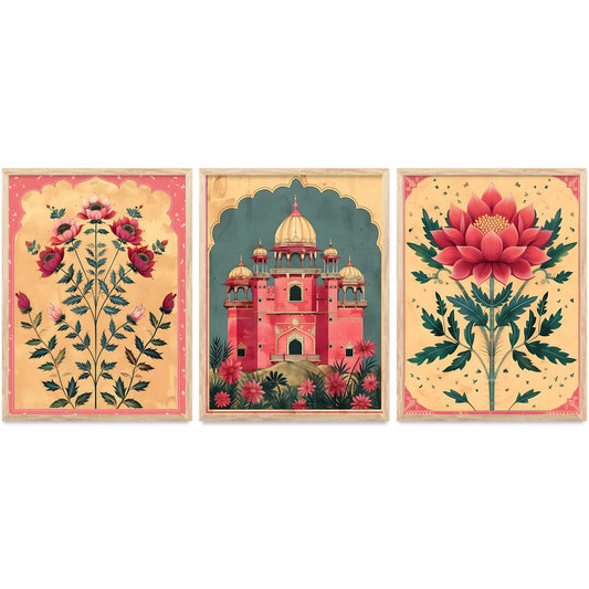 Floral   Wall   Art  Paintings for Living Room - Wall Poster With frames