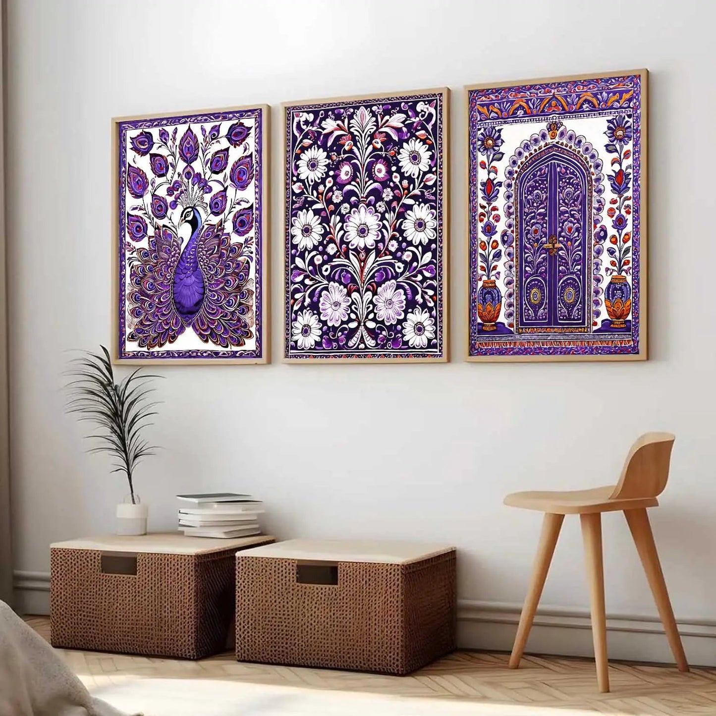 Traditional  Wall Art Paintings for Living Room - Wall Poster With frames