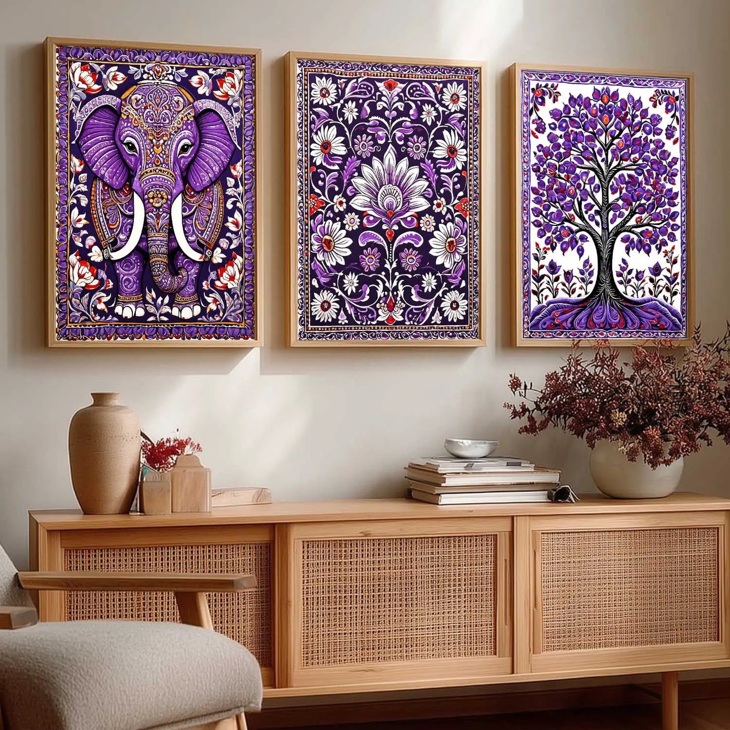Traditional  Wall   Art  Paintings for Living Room - Wall Poster With frames