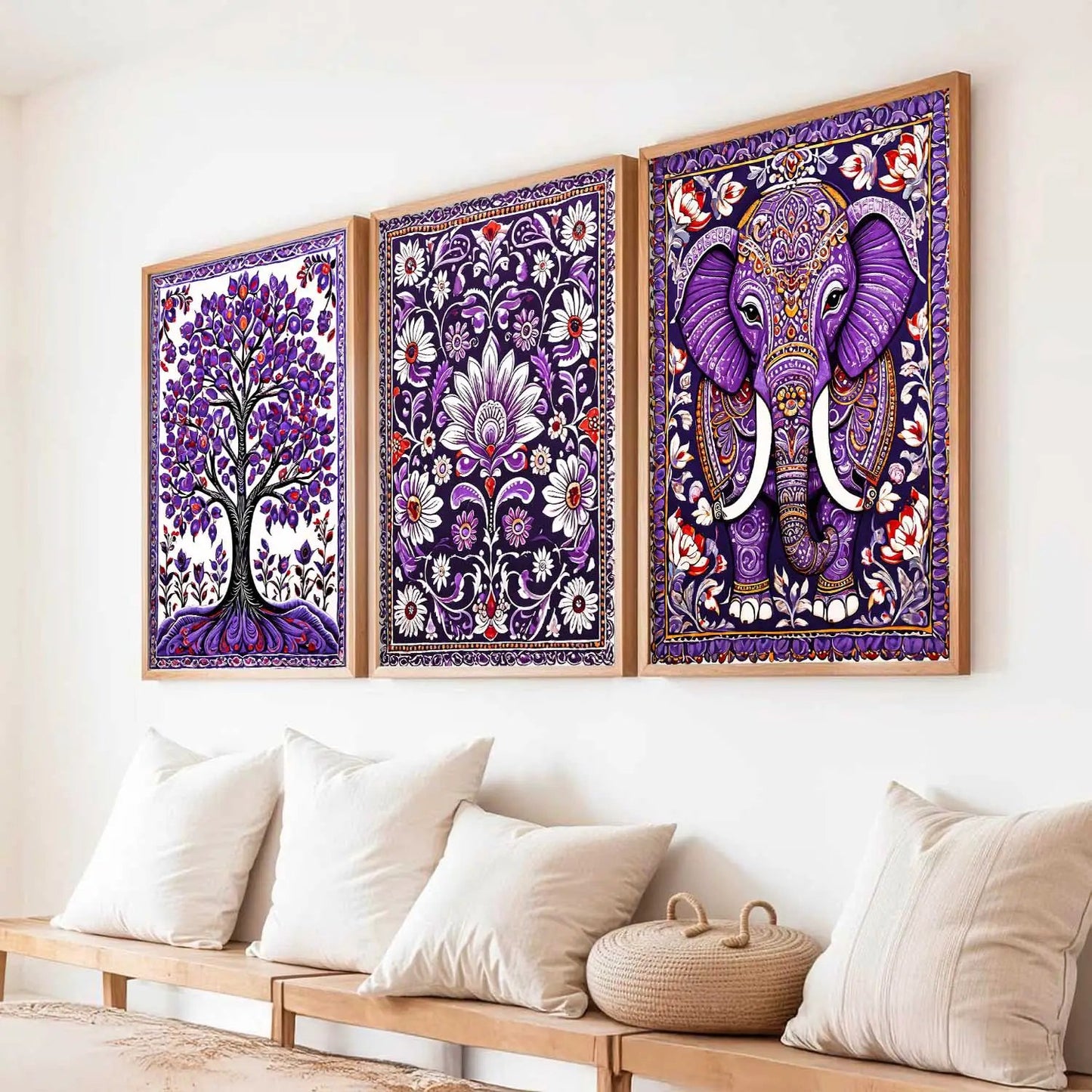 Traditional  Wall   Art  Paintings for Living Room - Wall Poster With frames