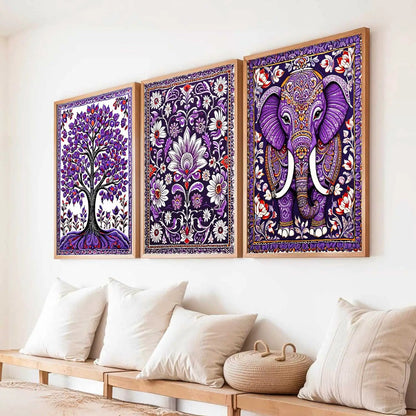 Traditional  Wall   Art  Paintings for Living Room - Wall Poster With frames