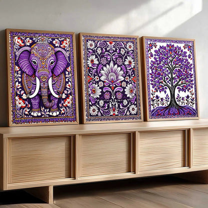 Traditional  Wall   Art  Paintings for Living Room - Wall Poster With frames